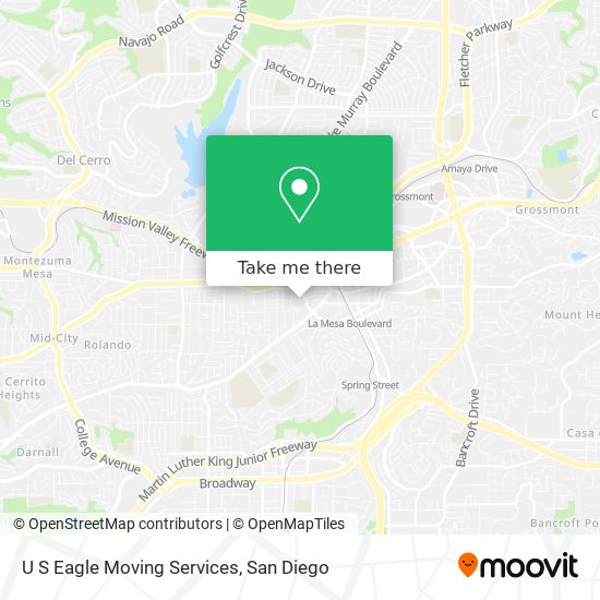 Mapa de U S Eagle Moving Services