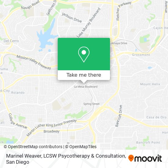 Mapa de Marinel Weaver, LCSW Psycotherapy & Consultation