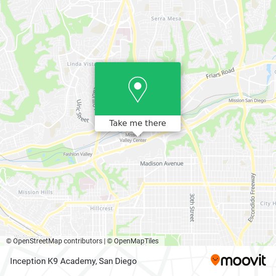 Inception K9 Academy map