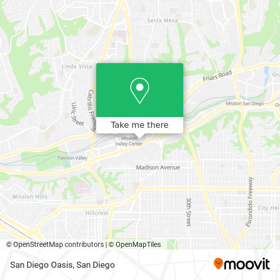 Mapa de San Diego Oasis