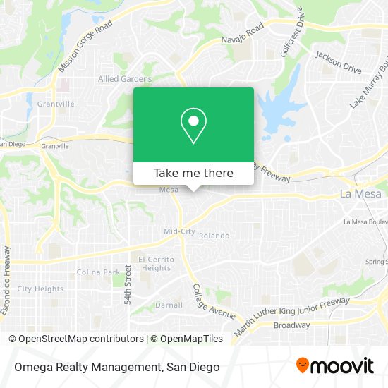 Mapa de Omega Realty Management