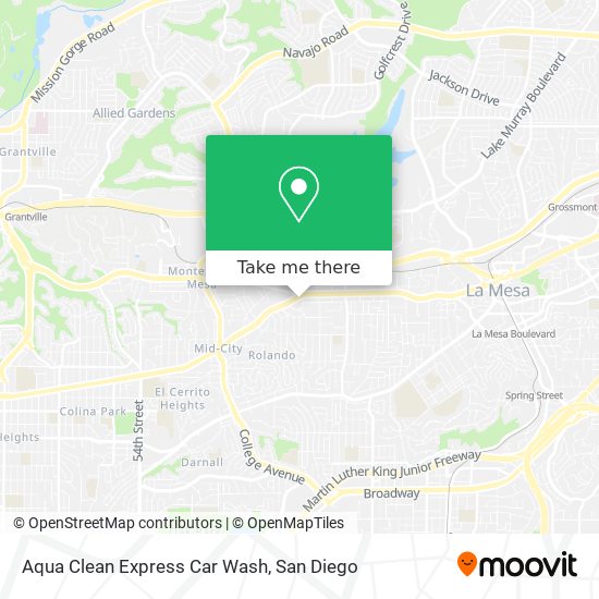 Mapa de Aqua Clean Express Car Wash