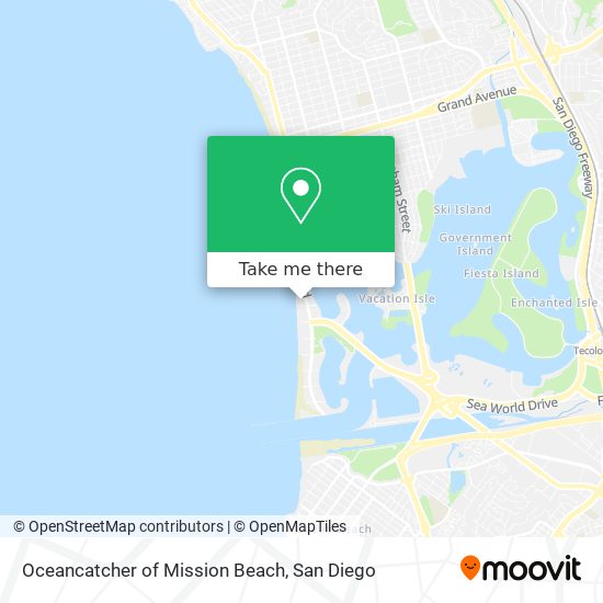 Oceancatcher of Mission Beach map