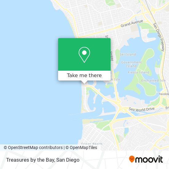 Treasures by the Bay map