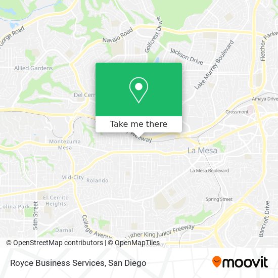 Mapa de Royce Business Services