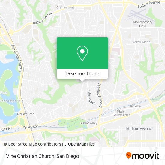 Mapa de Vine Christian Church