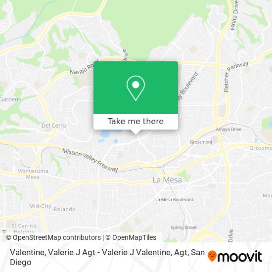 Mapa de Valentine, Valerie J Agt - Valerie J Valentine, Agt