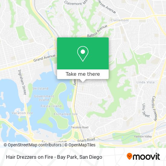 Hair Drezzers on Fire - Bay Park map