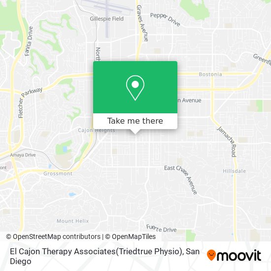 Mapa de El Cajon Therapy Associates(Triedtrue Physio)