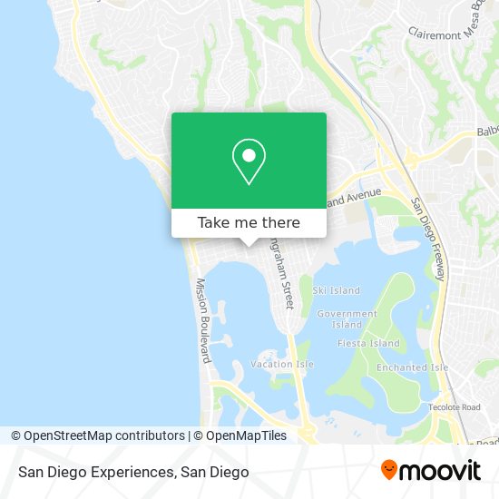 Mapa de San Diego Experiences