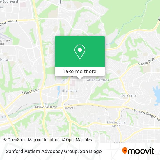 Sanford Autism Advocacy Group map