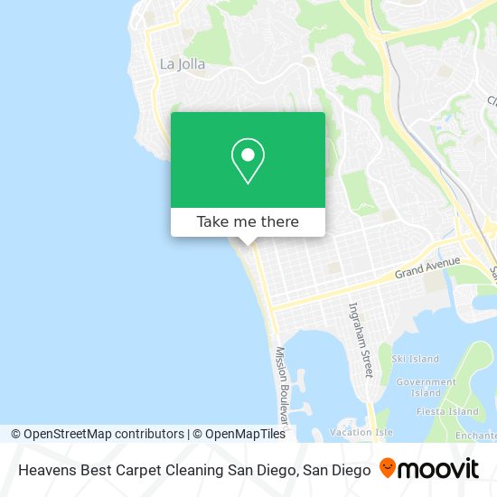 Heavens Best Carpet Cleaning San Diego map