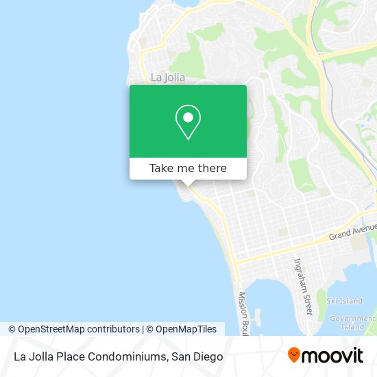 Mapa de La Jolla Place Condominiums