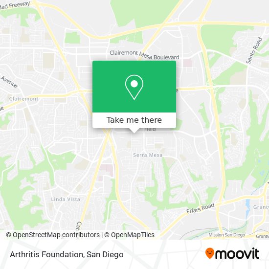 Arthritis Foundation map