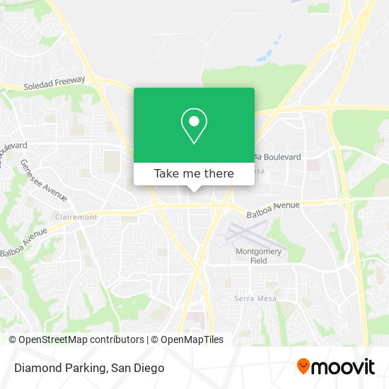 Diamond Parking map