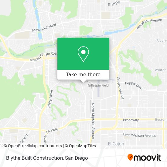 Blythe Built Construction map