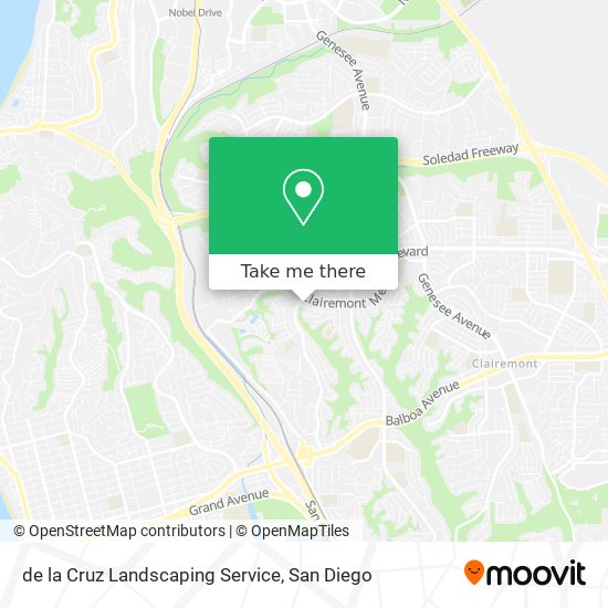 de la Cruz Landscaping Service map