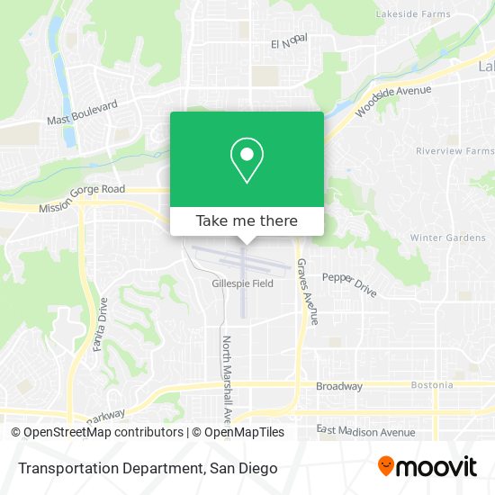 Transportation Department map