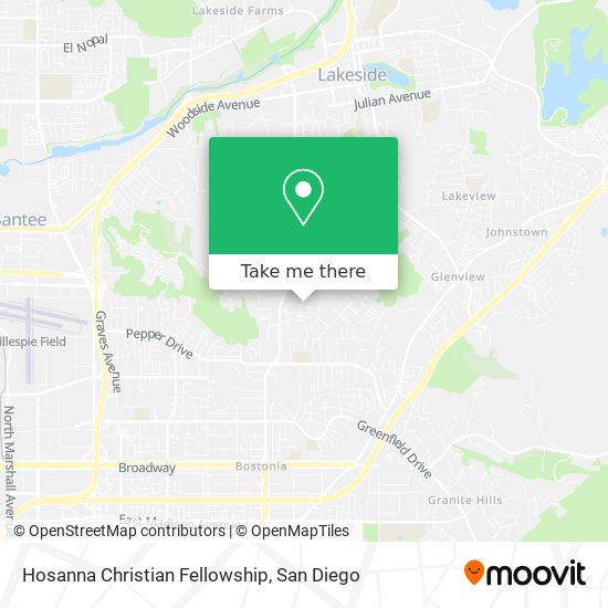 Mapa de Hosanna Christian Fellowship