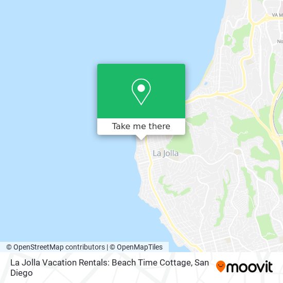 Mapa de La Jolla Vacation Rentals: Beach Time Cottage