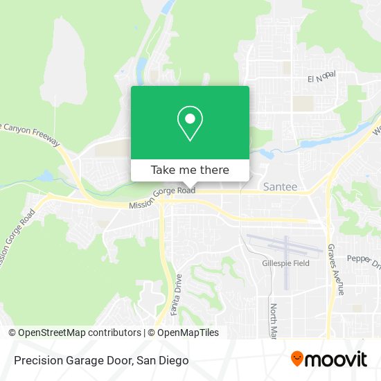 Precision Garage Door map