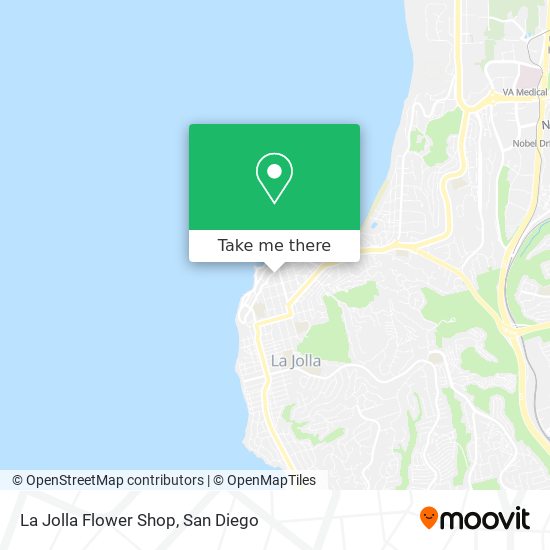 Mapa de La Jolla Flower Shop