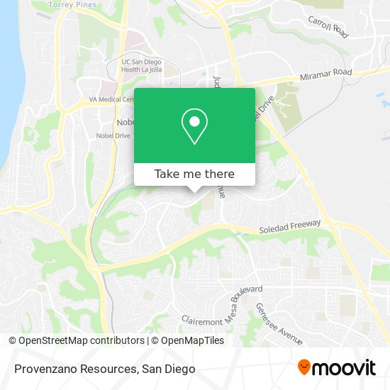 Provenzano Resources map