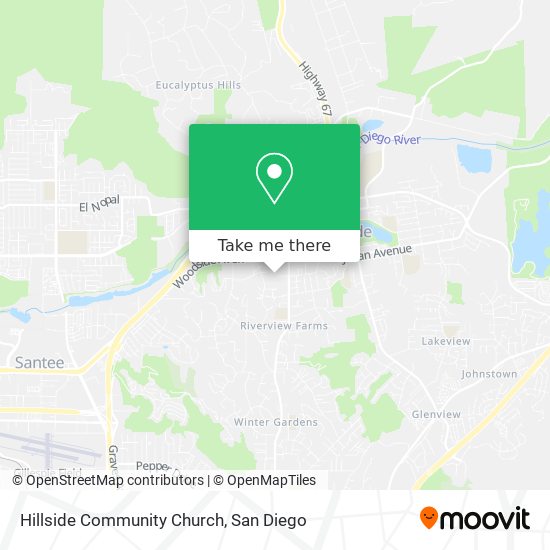 Hillside Community Church map