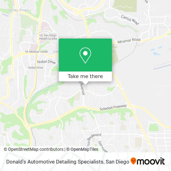 Donald's Automotive Detailing Specialists map