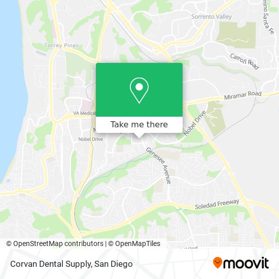 Corvan Dental Supply map