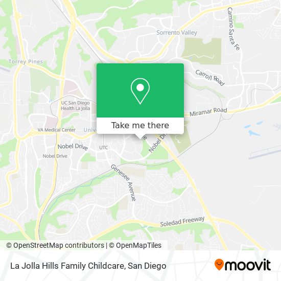 La Jolla Hills Family Childcare map