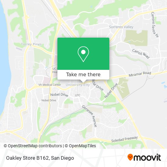 Oakley Store B162 map