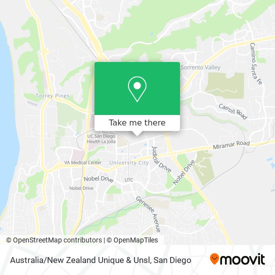 Australia / New Zealand Unique & Unsl map