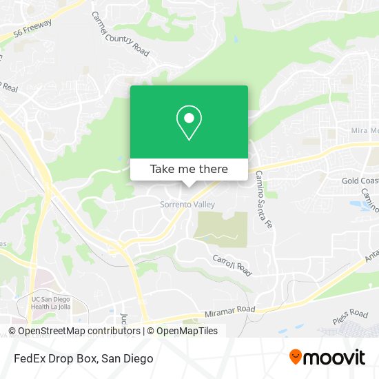 Mapa de FedEx Drop Box