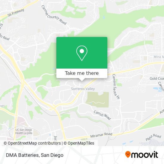 DMA Batteries map