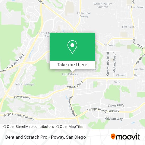 Mapa de Dent and Scratch Pro - Poway