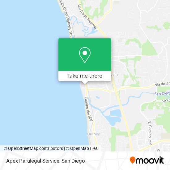 Mapa de Apex Paralegal Service