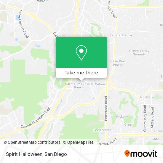 Mapa de Spirit Halloween