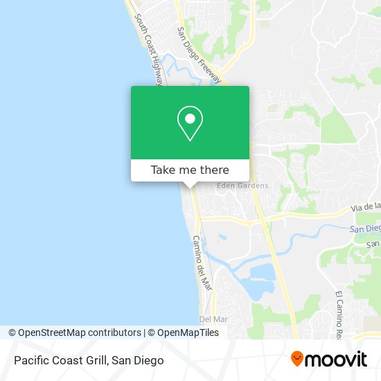 Pacific Coast Grill map