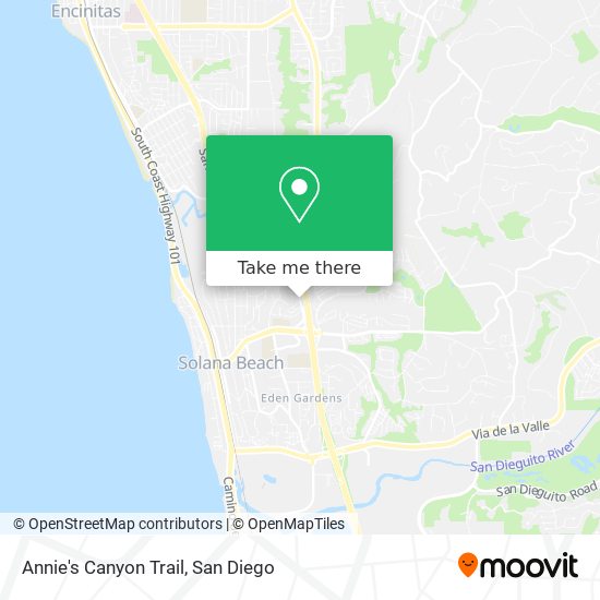 Annie's Canyon Trail map