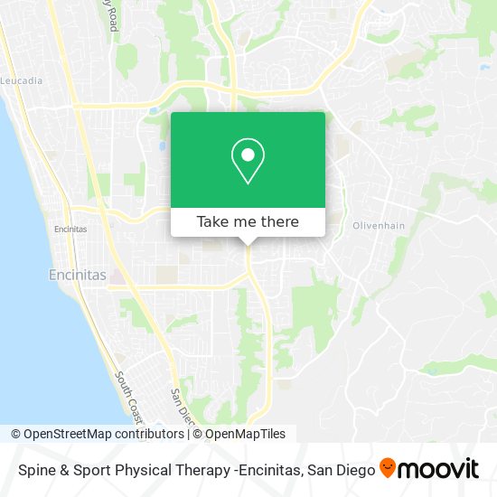 Spine & Sport Physical Therapy -Encinitas map