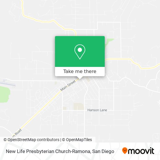Mapa de New Life Presbyterian Church-Ramona