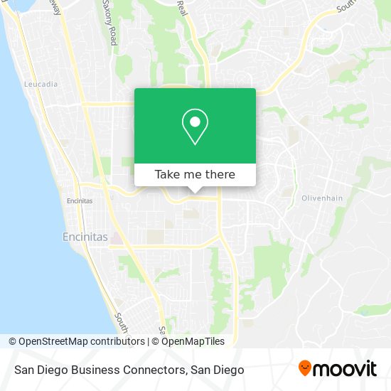 San Diego Business Connectors map