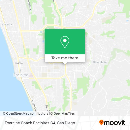 Exercise Coach Encinitas CA map