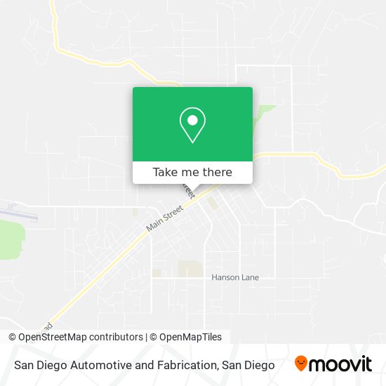 Mapa de San Diego Automotive and Fabrication