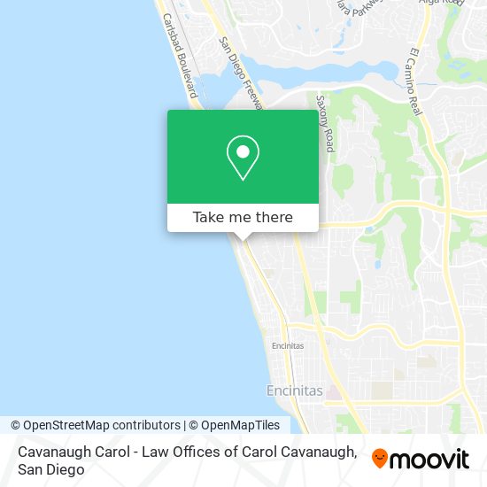 Mapa de Cavanaugh Carol - Law Offices of Carol Cavanaugh