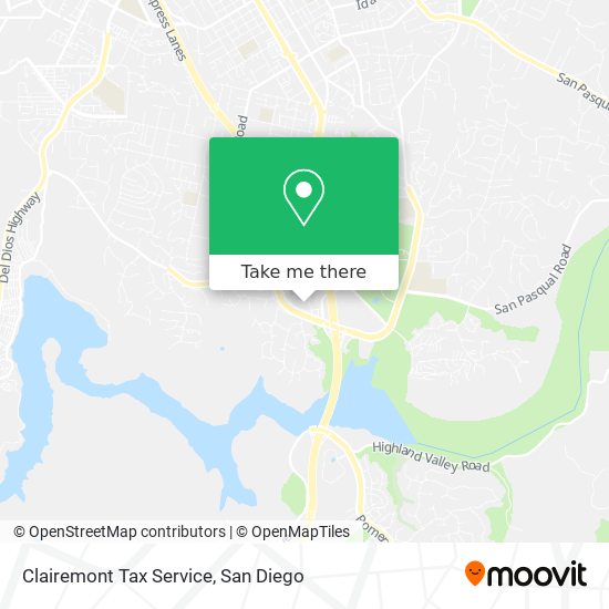 Mapa de Clairemont Tax Service