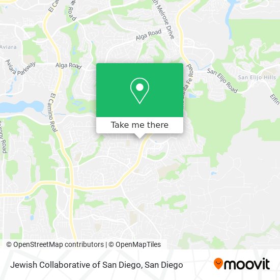 Jewish Collaborative of San Diego map