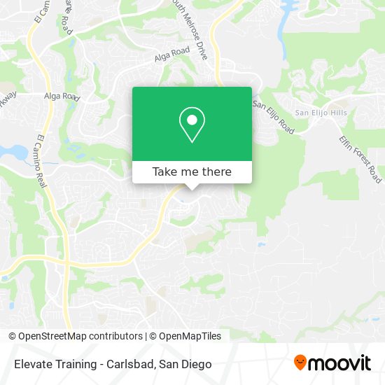 Elevate Training - Carlsbad map