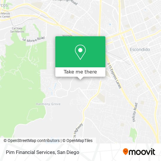 Pim Financial Services map